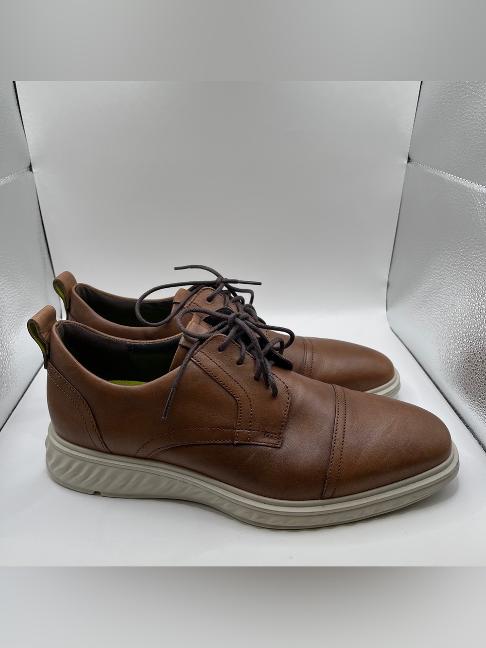 ECCO Men's ST.1 Hybrid Lite shoes leather Oxford sneakers size 42 US 8.5